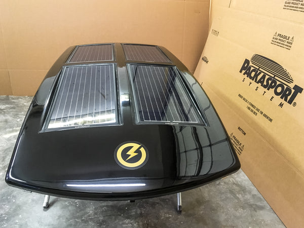 Zamp solar 180 watt rooftop cargo box packasport